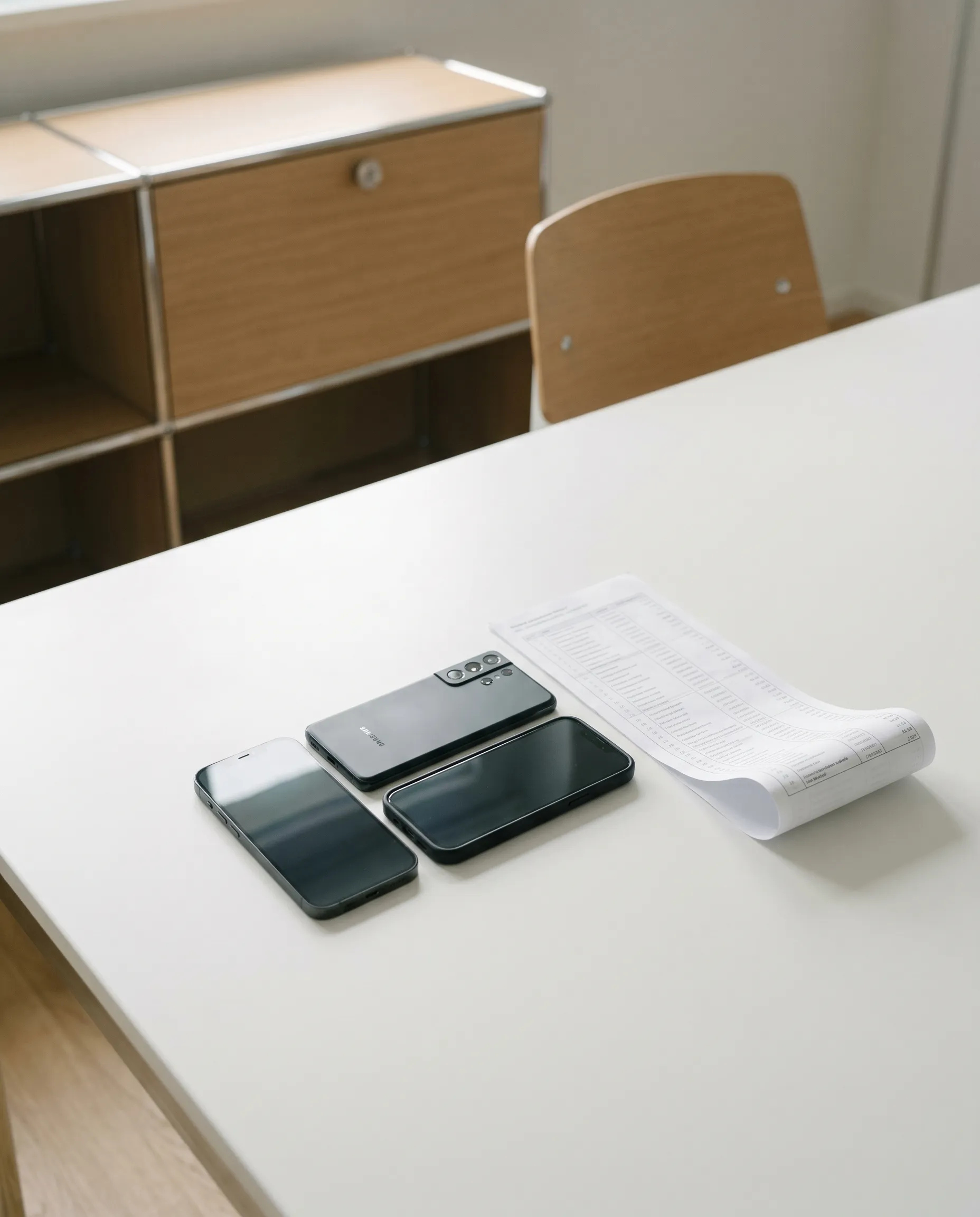 Business-Smartphones in unterschiedlichen Modellen